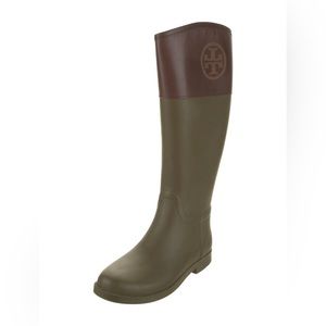 Tory Burch Rainboots, never worn! Size 8B